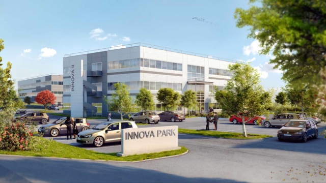 InnovaPark, 3 leasehold office buildings in Vaulx Milieu, in Isère