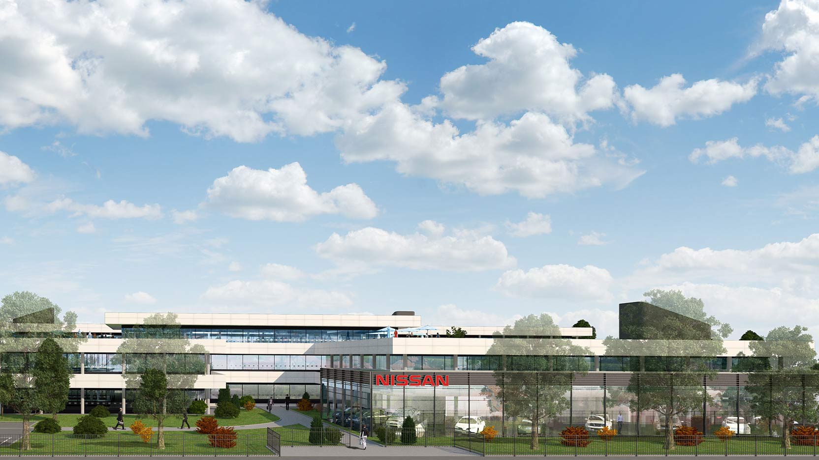 Le Groupe GA a réalisé la rénovation Hajime siège Nissan Europe à Montigny-Le-Bretonneux, un immeuble de bureaux.