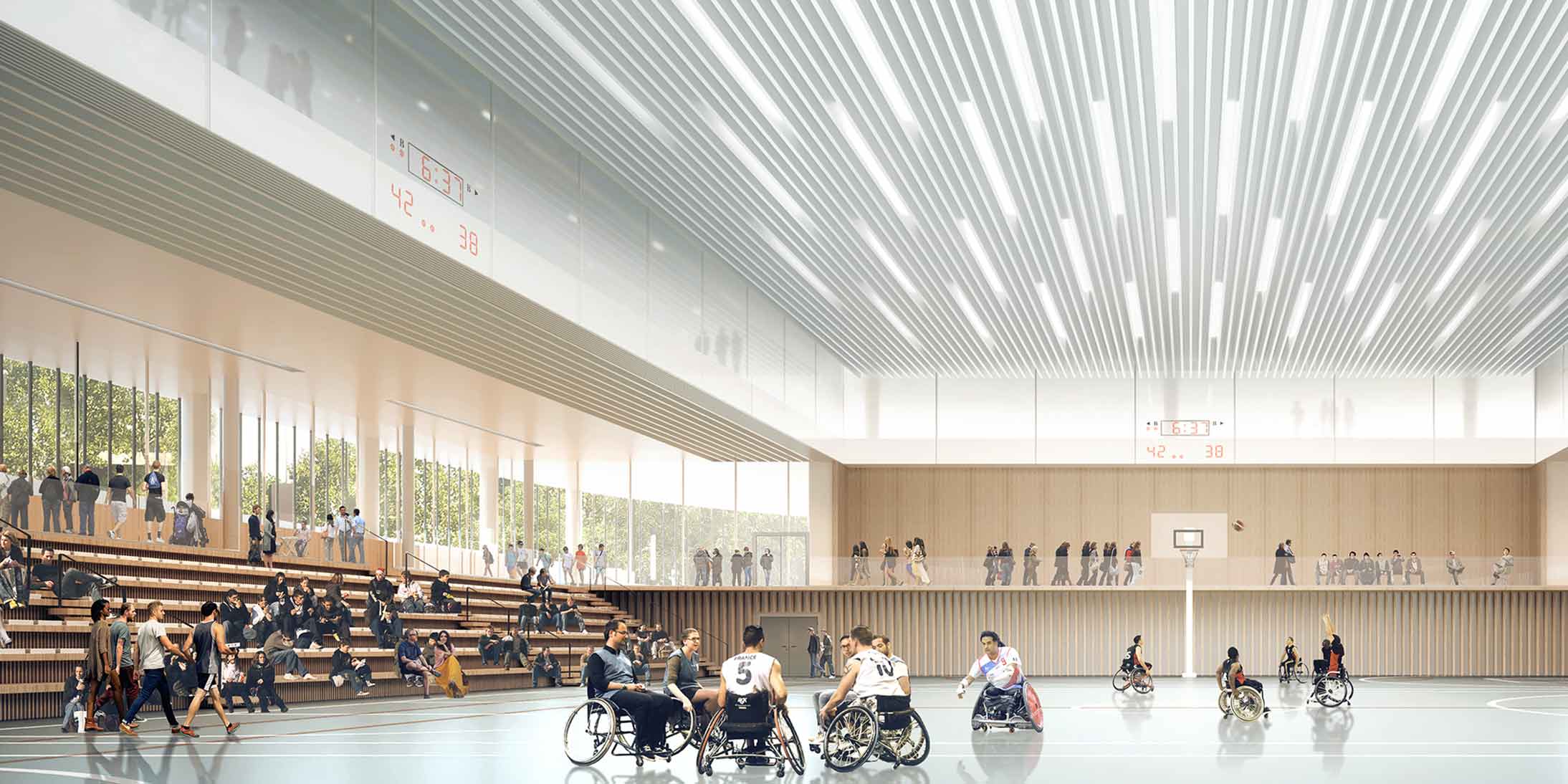 A Paris 19ème, la Cité Universelle, lauréate de Réinventer.Paris 2 est un ensemble immobilier qui accueille tous les handicaps, réalisée par GA Smart Building.