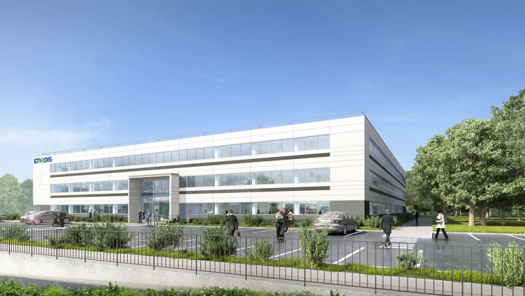 Groupe GA and Foncière des Régions lay the foundation stone of the future regional site of Enedis in Reims