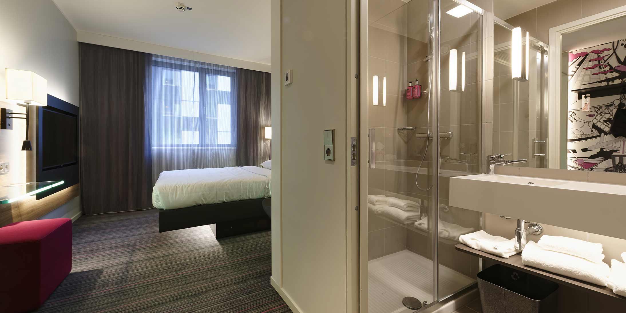 Le Groupe GA a réalisé un Moxy Hotels comptant 292 chambres, près de l'aéroport Roissy Charles de Gaulle.