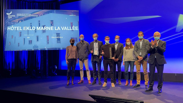 L’hôtel Eklo en modulaire bois de Marne-La-Vallée (77) remporte le Grand Prix SIMI immobilier de services aux entreprises et aux personnes