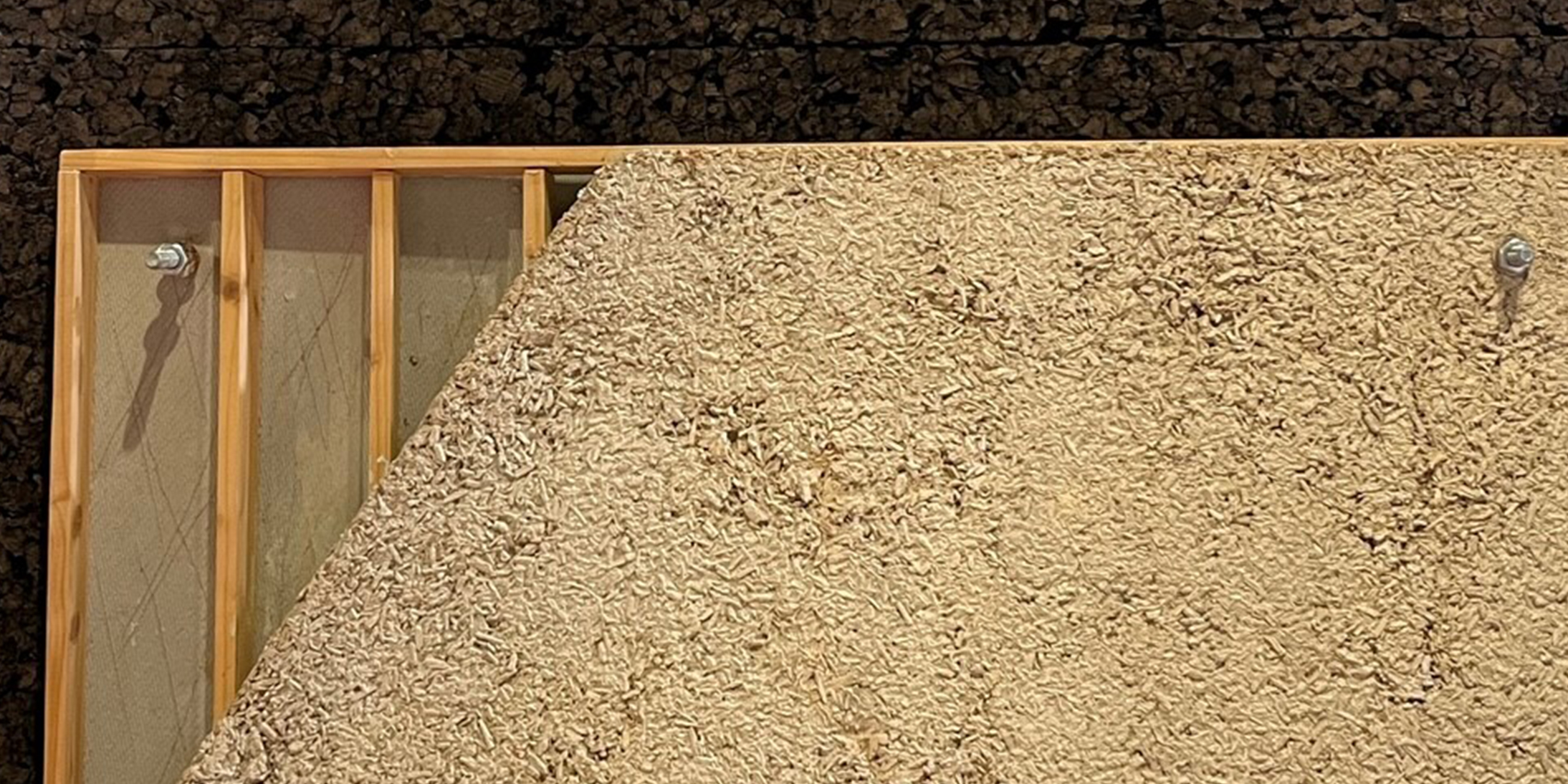 Le bois et le béton de chanvre sur le stand de GA Smart Building, lors du Sibca, le Salon de l’immobilier bas carbone.