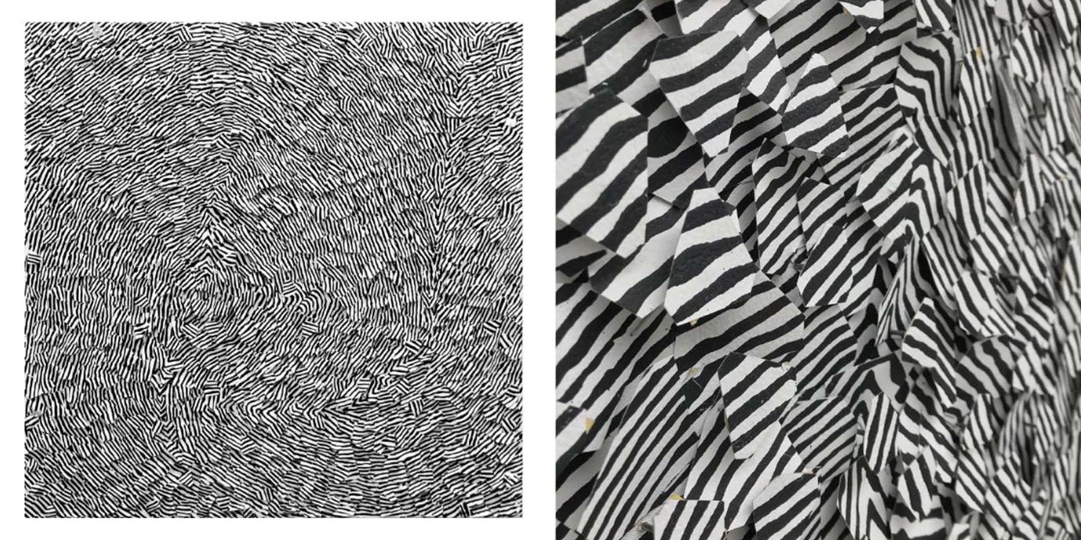 Œuvre artistique de Bernard Reyboz dans les bureaux de GA à Paris pour un exposition d’art éphémère.