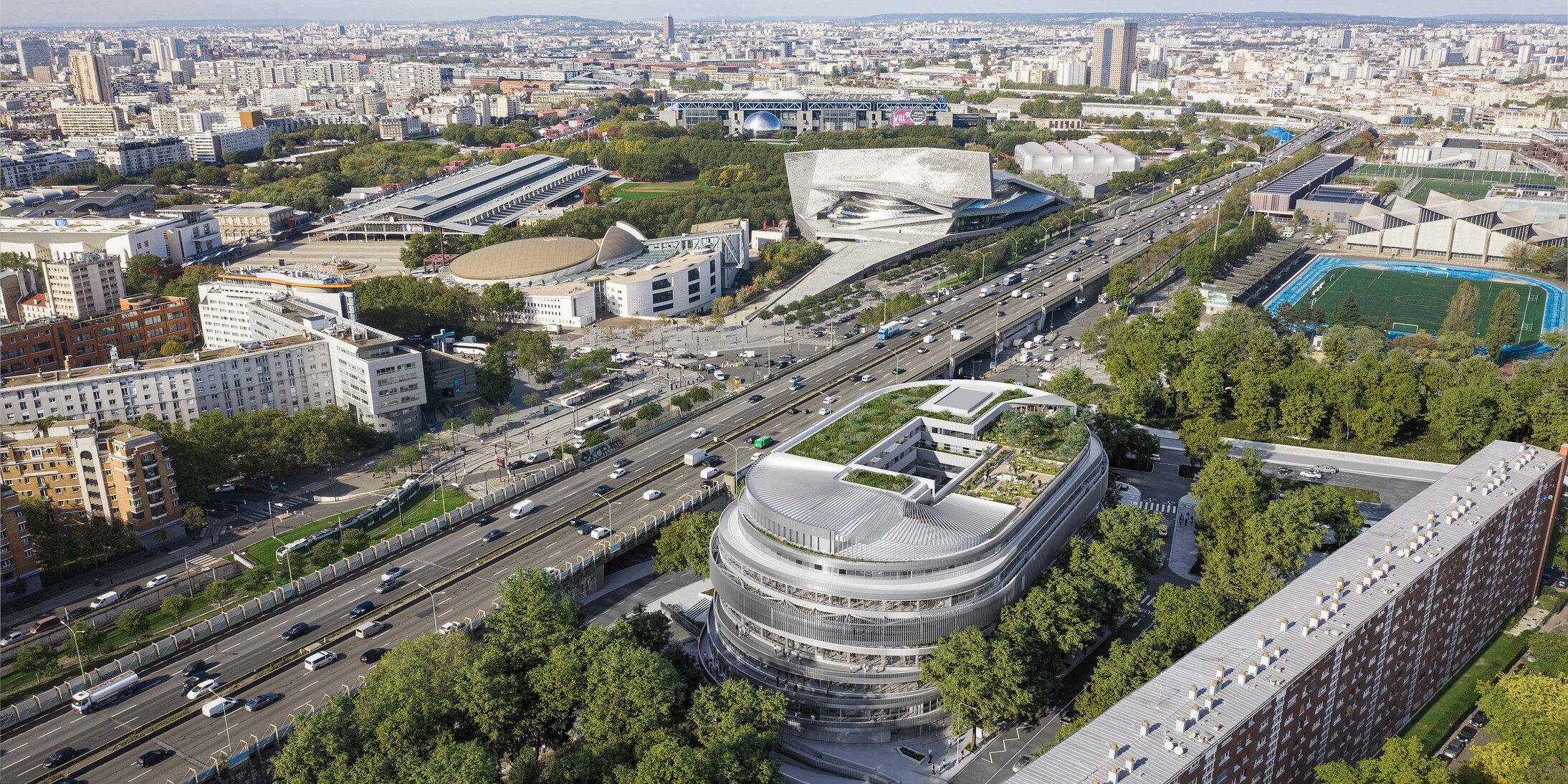 The Cité Universelle in Paris’ 19th arrondissement - an iconic urban landscape project of the future.