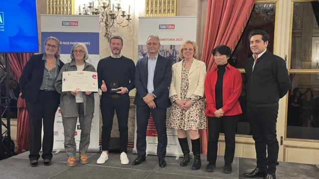 Cérémonie de remise du Prix TERRITORIA 2023 avec Sébastien Matty, Président de GA Smart Building