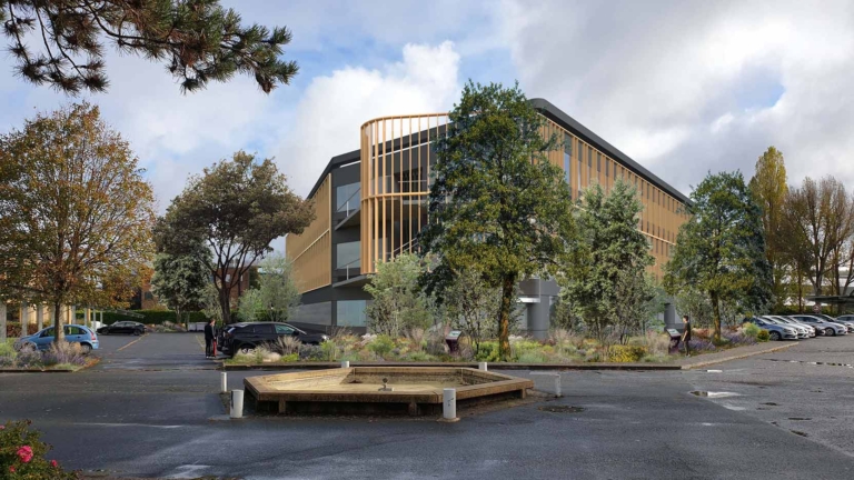 Grow, a convertible offices/laboratory building devoted to life sciences in the heart of the Plateau de Saclay, Europe’s biggest innovation ecosystem