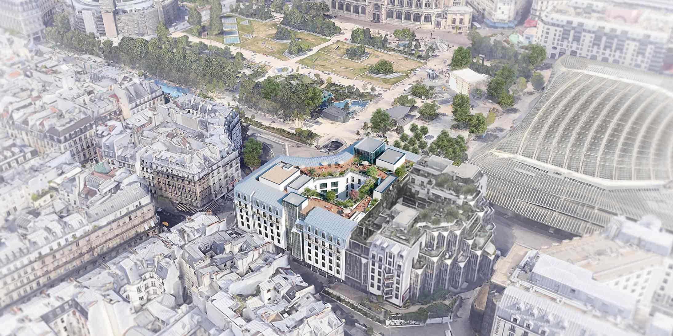 Vue Aerienne du CNES GA Smart Building