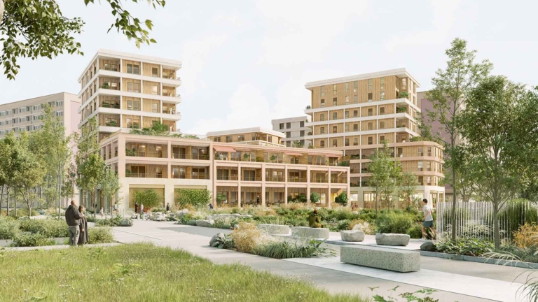 90 Rooj by GA low-carbon housing units in Gennevilliers