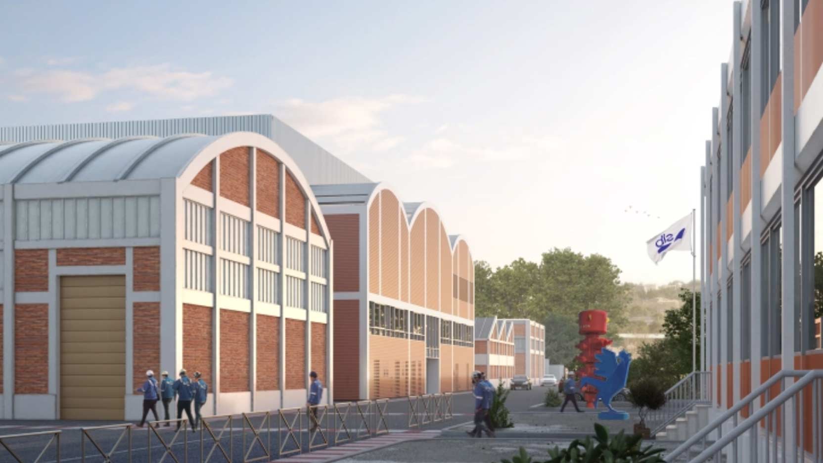 Futur bâtiment Agile Factory à Béziers, conçu par GA Smart Building et Sight pour SLB