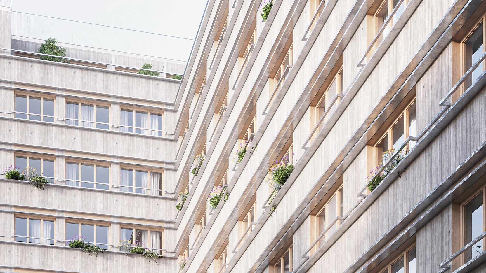 Résidence étudiante rue Albert à Paris 13 développée par le pôle Immobilier Résidentiel de GA Smart Building